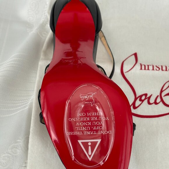 Christian Loutboutin Gwynitta 100 mm sandals size US 9, like new - Picture 11 of 12
